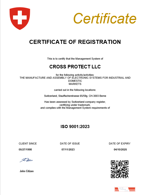 Switzerland business registration certificate Word and PDF template